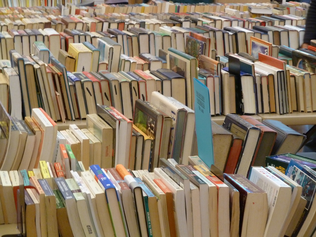 This is not our used book sale, but a similar one.