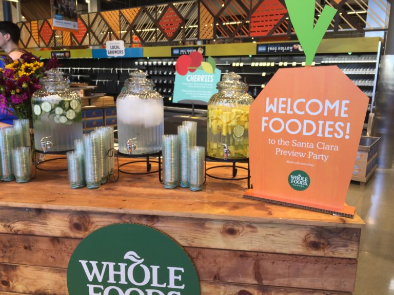 A delicious welcome at the new Santa Clara Whole Foods Market preview party.